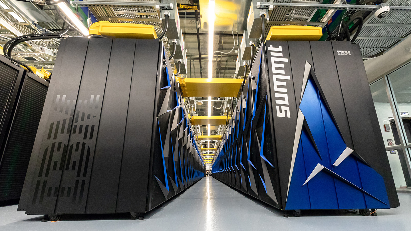 ORNL Summit supercomputer photo