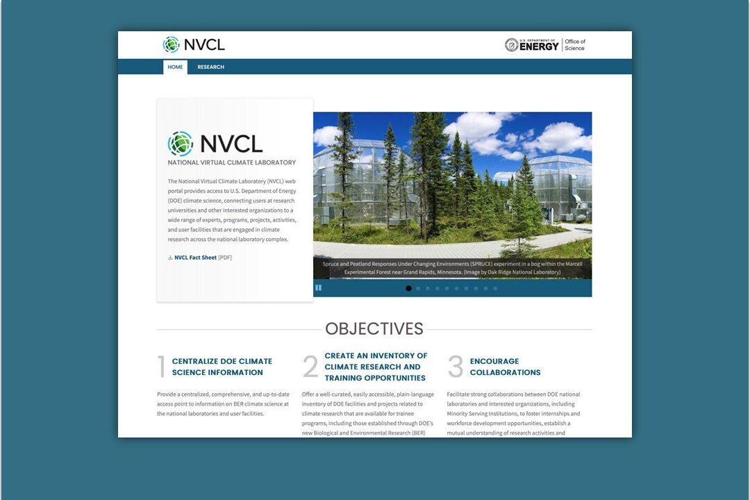 DOE’s National Virtual Climate Laboratory to Catalyze Engagement with DOE Climate Science Resources