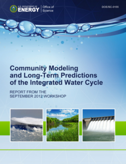Cover of Community Modeling and Long-Term Predictions of the Integrated Water Cycle Report.