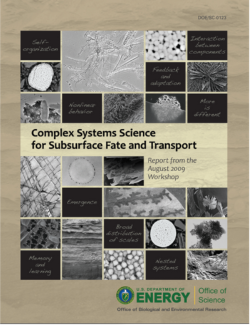 Cover of Complex Systems Science for Subsurface Fate and Transport Report.