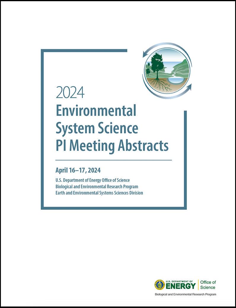 Cover of 2024 Environmental System Science PI Meeting Abstracts report.