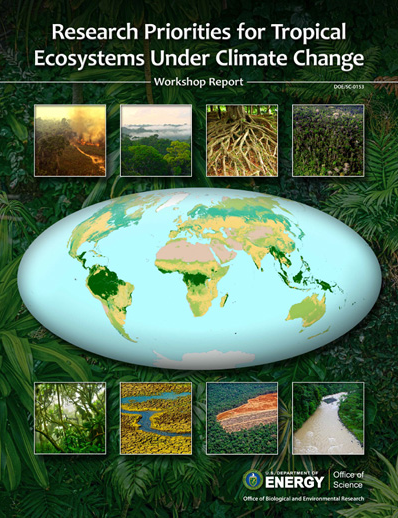 Cover of Research Priorities for Tropical Ecosystems Under Climate Change Workshop Report.